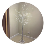 Arbol Navidad Luminoso Blanco 160 Cm Luces Led Calido Diseño