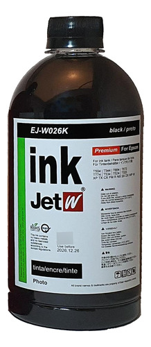 Tinta Para Epson L395 Ecotank Específica Pigmentada 500ml 