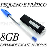 Mini Pendrive Pen Drive 8gb Gravador De Audio Microfone Ba1