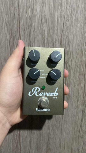 Pedal Reverb Rv-1 Fuhrmann Para Guitarra Elétrica