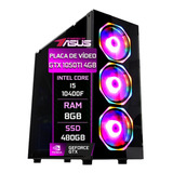 Pc Gamer Fácil Asus Intel I5 10400f 8gb Gtx 1050ti Ssd 480gb