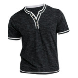 Camiseta Deportiva Casual Q Para Hombre, Delgada, De Manga C