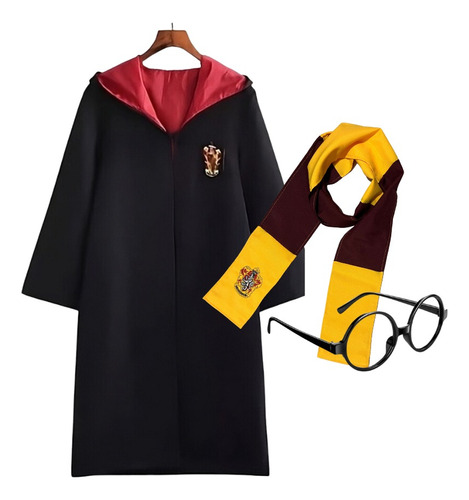 Capa Bufanda  Lentes De Harry Potter Disfraz Cosplay Niños