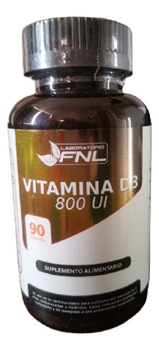 Vitamina D3 800 Ui 1 Frasco 90 Cápsulas Lab  Fnl