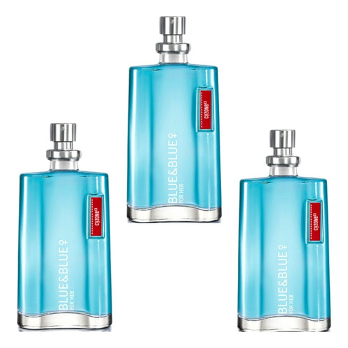 3 Perfumes Blue And Blue Dama Cyzone - mL a $128