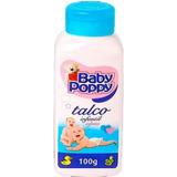 Talco Infantil Baby Poppy Amido De Milho Em Frasco 100 G