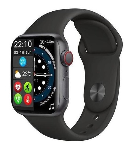 Relógio Smartwatch Inteligente Blulory Watch 7 Tela 1.9 Ips Cor Da Caixa Preto Cor Da Pulseira Preto