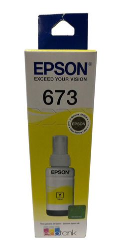 Botella Tinta Epson T673 Amarillo 673 T673420 C13t67342a