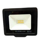 Reflector Led Glowlux 400010 10w Con Luz Blanco Frío Y Carcasa Negro 220v-240v