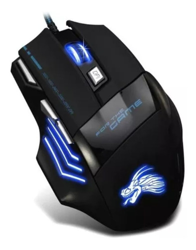 Mouse Gaming 5500 Dpi Usb 7 Botones Con Cable Juegos Led Luz