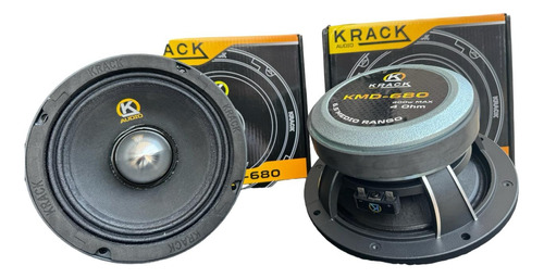 Par De Medios Rangos 6.5 Krack Audio 400w Rms Kmd-680