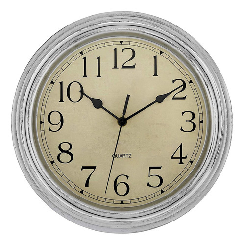 Reloj Estilo Retro Foxtop, Decorativo, Silencioso, 30,4cm