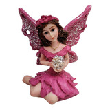 Figura Hada Rosa 12cm De Alto