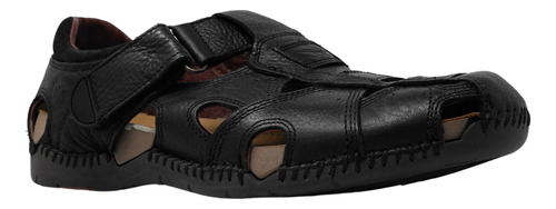 Sandalias Casuales Negras Zapatos Hombre Lobo Solo 6593