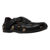 Sandalias Casuales Negras Zapatos Hombre Lobo Solo 6593