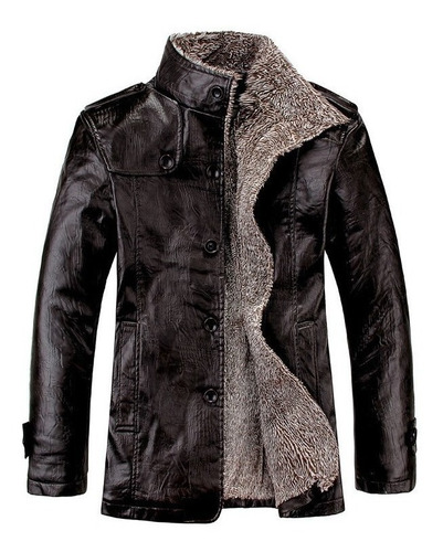 Jaqueta De Couro Masculina New Style Winter Gru