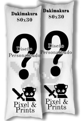 Dakimakura Doble Imagen Personalizada (80x30cm) (solo Funda)