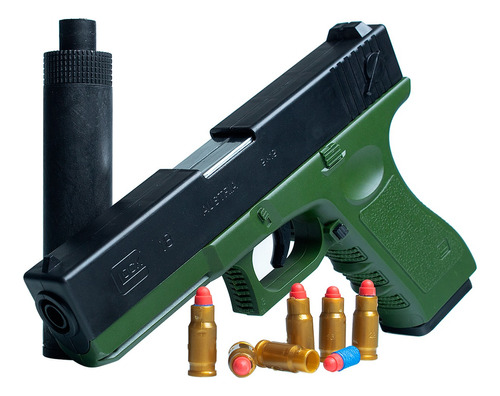 Pistola Arma De Brinquedo Com Dardos E Capsulas Arminha