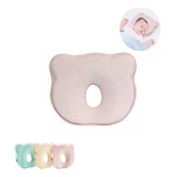 Travesseiro De Bebê Ortopédico Contra Deformação Rosa X1