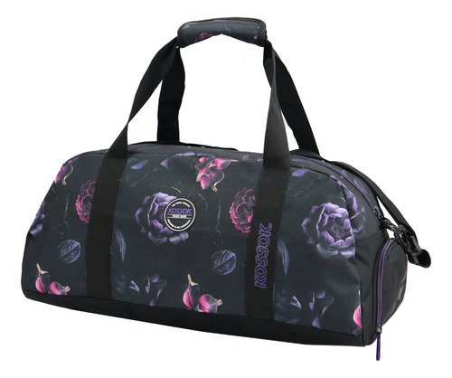 Bolso Narita Kossok - Reforzado - Deportivo Color Negro/fucsia/lila