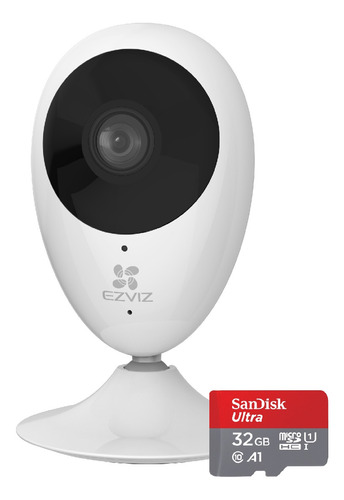 Camara Seguridad Ip Ezviz Cv206 720hd Wifi + Memoria 32gb