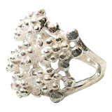 Anillo Plata 925 Flores Calado Importante Anp433