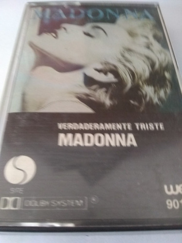 Cassette Argentino Madonna Verdaderamente Triste Leer Bien !