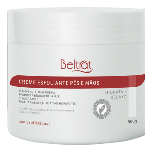  Creme Esfoliante Pes E Mãos Spa 500g - Beltrat Fragrância Óleo De Amêndoas