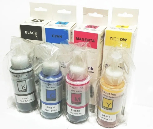 Pack 4 Tintas Epson Alternativa 100ml 100 Ml Ecotank