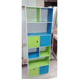 Mueble Infantil Cubos Con 2 Puertas Y 2 Cajones De Apoyo