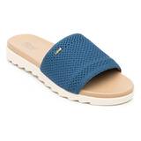 Sandalia Denim Azul Flexi Para Mujer 107112