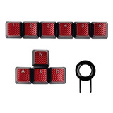 Juego De 10 Teclas De Teclado Gamer Corsair K70rgb | Rojo