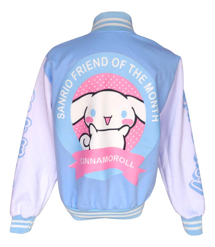 Chaqueta Chamarra Beisbol Dama Kitty Cinnamoroll Kuromi