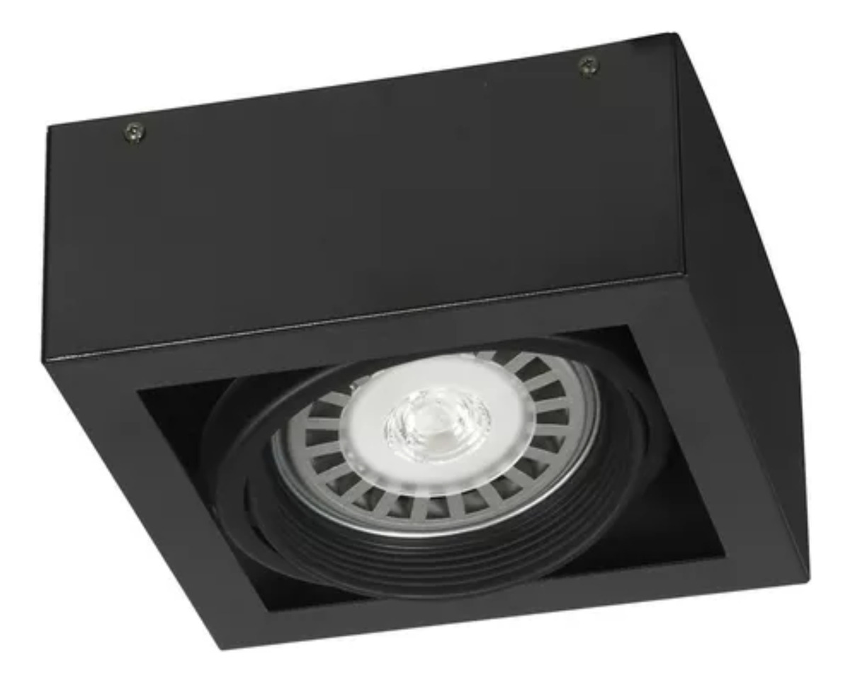 CARDÁNICO PARA SOBREPONER 1 LUZ BORDE NEGRO