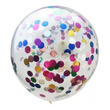 Set 12 Globos Confetti Multicolor R12 Las Condes