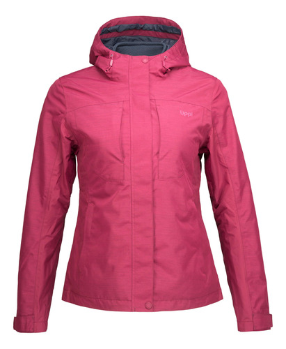 Chaqueta Mujer Lippi Longtrail Fusion-3 B-dry Hoody Frambues