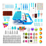 Kit Decoración De Pasteles Con 387 Pcs: 64 Boquillas, 102 Ma