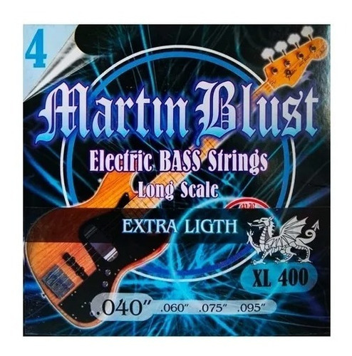 Encordado Martin Blust Xl400 Bajo 4 C 040 095 Escala Larga