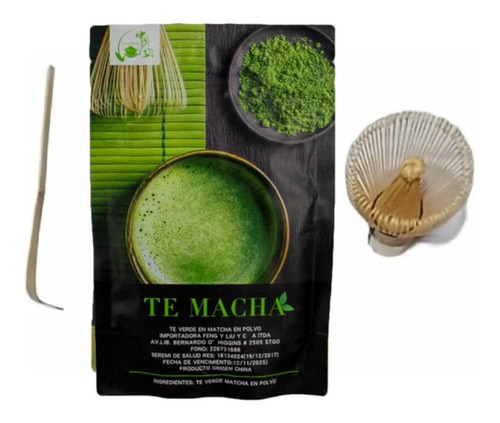Pack Té Matcha + Revolvedor + Cuchara Bambú - Lireke