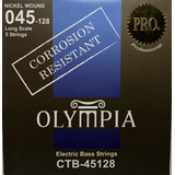 Cuerdas Bajo Electrico Anticorrosion Olympia Ctb45128 45-128