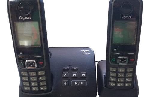 2 Telefonos Fijo Inalambrico Gigaset A420a Impecables+cables
