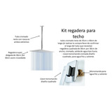 Kit Completo: Regadera 30x30 Para Techo Mas Llave Monomando 