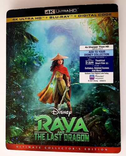 Raya And The Last Dragon (4k Uhd + Blu Ray + Dc)