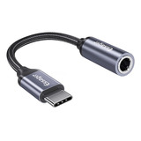 Adaptador De Audio Usb-c A 3.5mm Jack Audio Type C 10cm