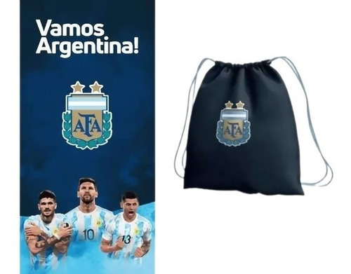 Toallones Secado Rapido River Boca Oficial C Mochila Premium