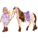 Muñeca Coleccionable Lori Jinete Marjorie Con Caballo Maple