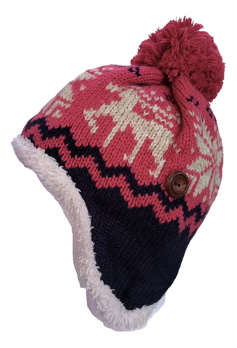 Gorro Térmico Afelpado Para Invierno Tejido Artesanal