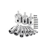 Mecha Copa Diamantada Set 8 Pz Broca Vidrio Cerámica Mármol