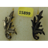 15899 Antigo Par De Distintivos De Gola Intendência Metal