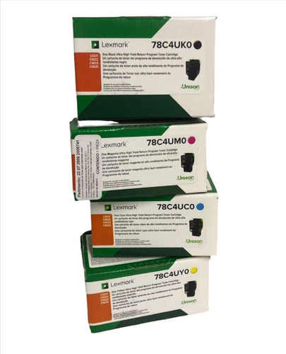 Lexmark Toner 78c4uk0, 78c4uc0, 78c4um0, 78c4uy0 Kit 4 Pz